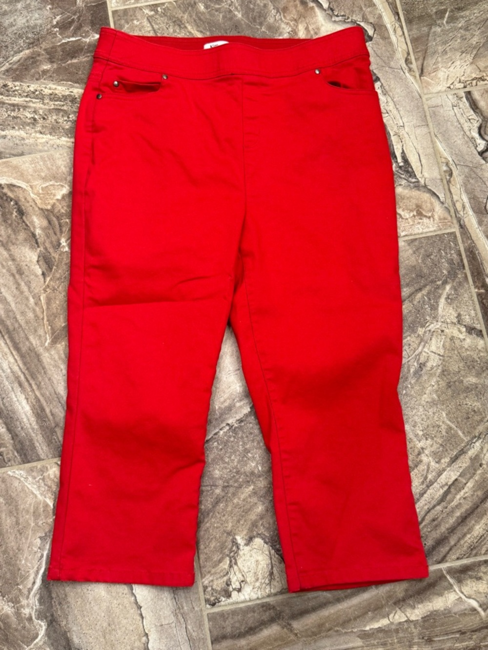 Kim Rogers Women's Pull-On Cropped Pants Size 12